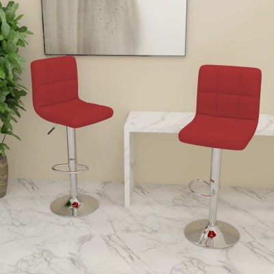 Bar stools, 2 pcs., red...
