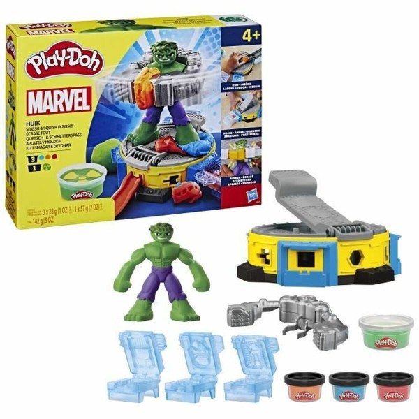 Žaidimas iš plastilino Play-Doh Hulk Smash It All Spalvotas