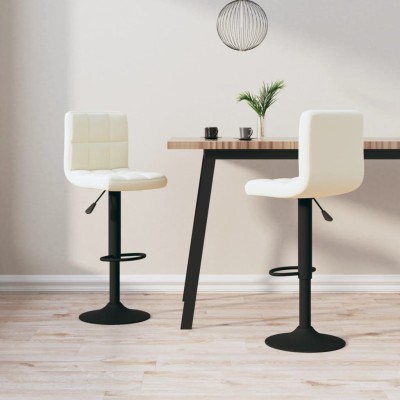 Bar stools, 2 pcs., cream...