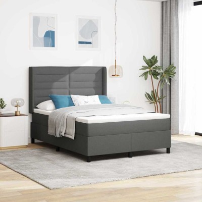 LED Mattress Bed Dark gray...