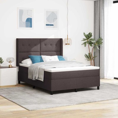 LED Mattress Bed Dark brown...