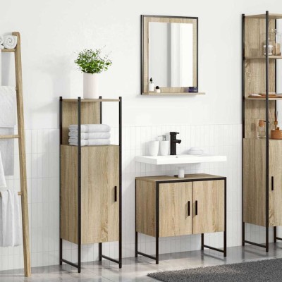 Bathroom furniture set with...