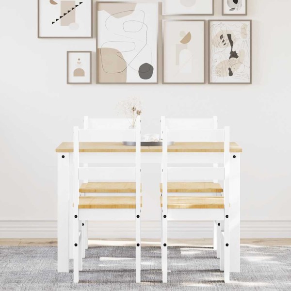 Dining set PANAMA, 5 pieces, solid white pine