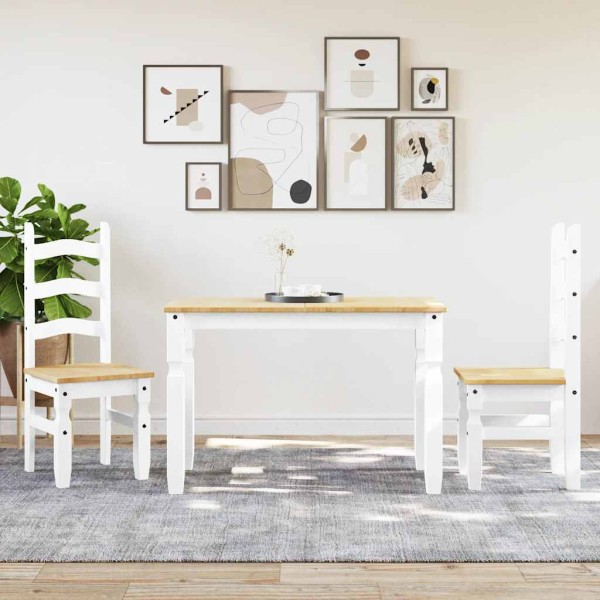 Dining set PANAMA, 3 parts, solid white pine