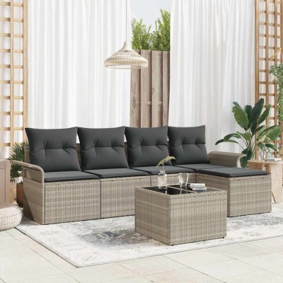 Outdoor sofa with pillow 6...