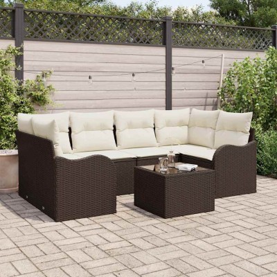 Garden Sofa Set Brown 55 x...