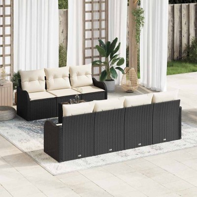 Garden Sofa Set Black 55 x...