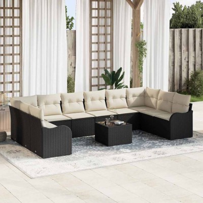 Garden Sofa Set Black 55 x...