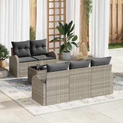 Garden Sofa Set Light gray...