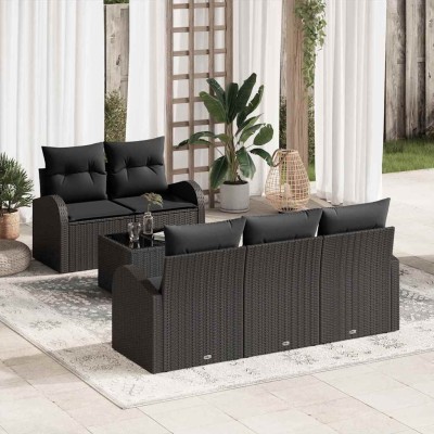 Garden Sofa Set Black 55 x...