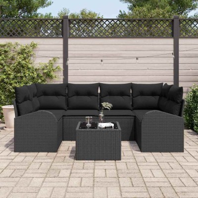 Garden Sofa Set Black 55 x...