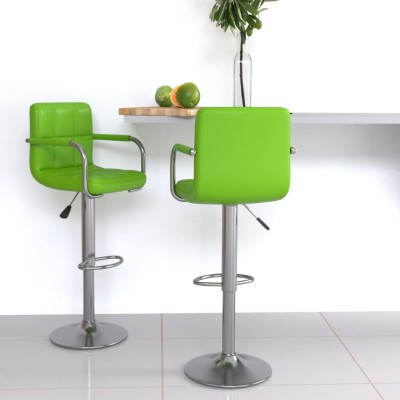 Bar stools, 2 pcs., green...
