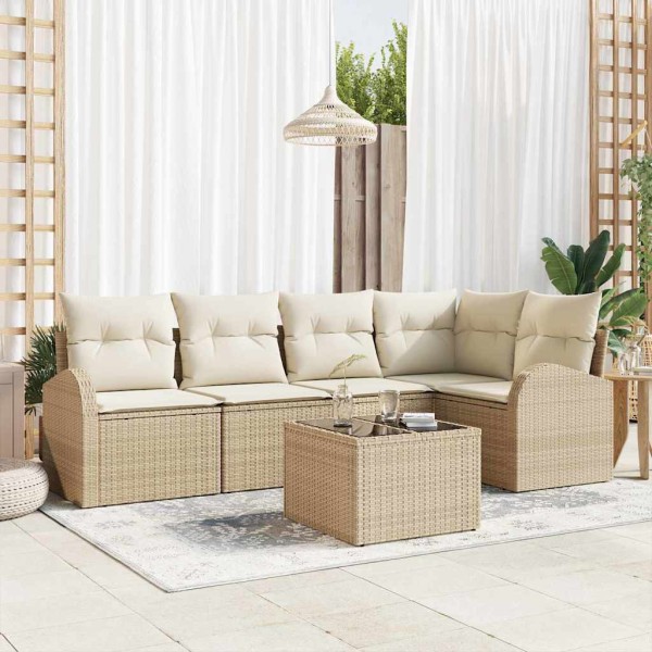 Sofa set with pillow Sand Polyester