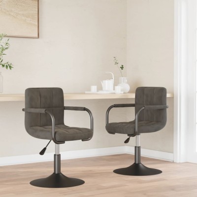 Swivel dining chairs, 2...