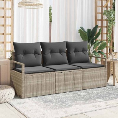 Sofa set 3 pcs Light gray...