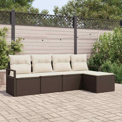 Sofa set 5 pcs Brown...