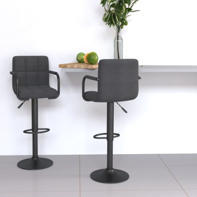 Bar stools, 2 pcs., dark...