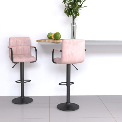 Bar stools, 2 pcs., pink,...
