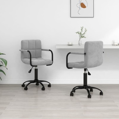Swivel dining chairs, 2...
