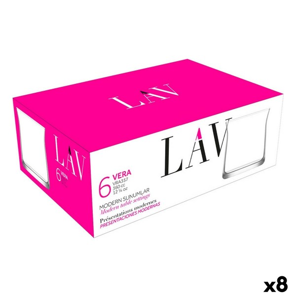 Klaaside komplekt LAV Vera 360 ml 6 Tükid, osad (8 Ühikut)