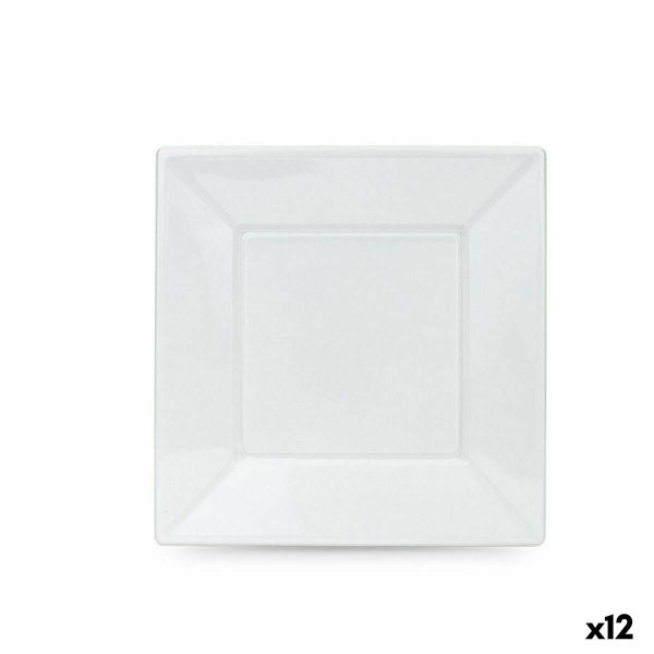 Korduvkasutatavate plaatide komplekt Algon Valge Plastmass 23 x 23 x 2 cm (24 Ühikut)