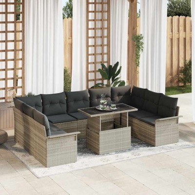 Garden Sofa Set 10 pcs...