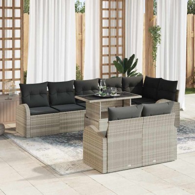 Garden sofa set with...