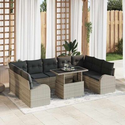 Garden Sofa Set 10 pcs...