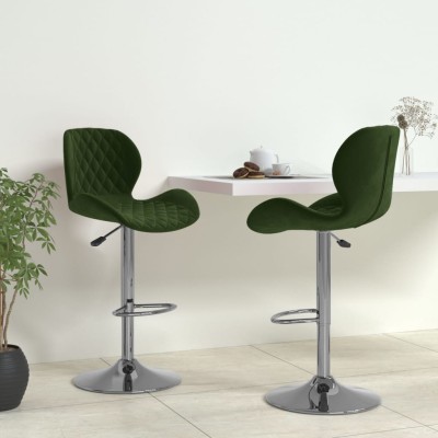 Bar stools, 2 pcs., dark...