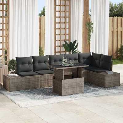 Garden sofa set with...
