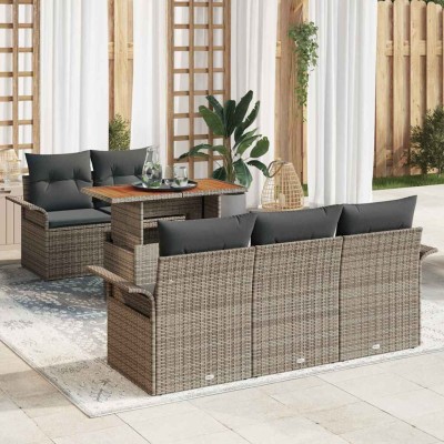 Garden sofa set with pillow...
