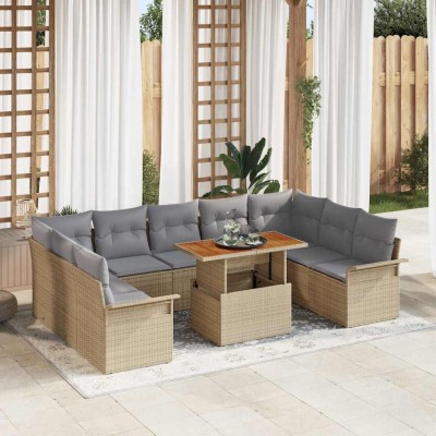 Garden Sofa Set 10 pcs...