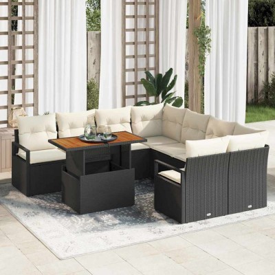 Garden dining set with...