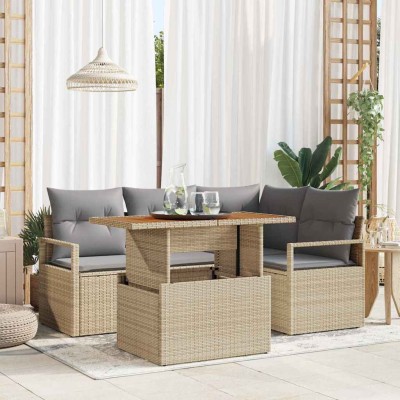 Garden dining set with...