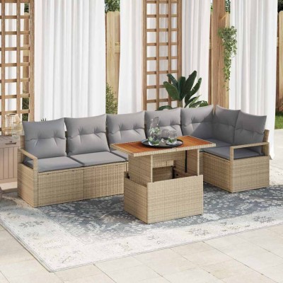 Garden dining set with...