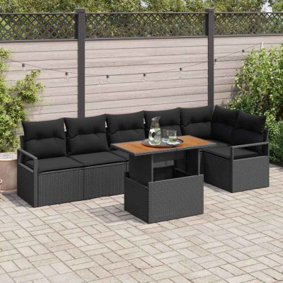 Garden dining set with...
