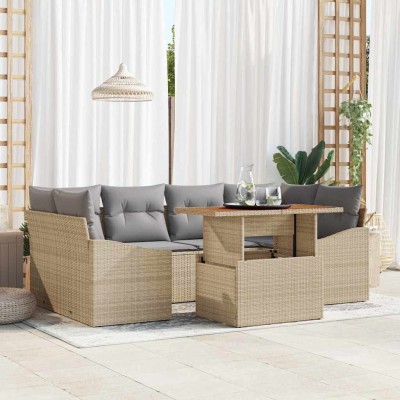 Garden dining set with...
