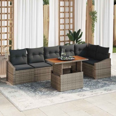 Garden dining set with...