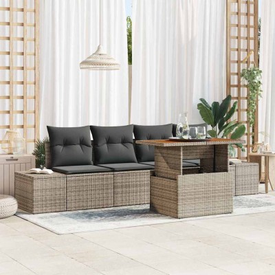 Garden dining set with...