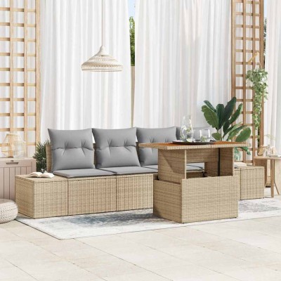 Garden dining set with...