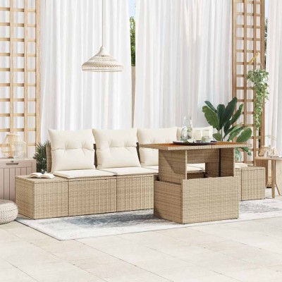 Garden dining set with...