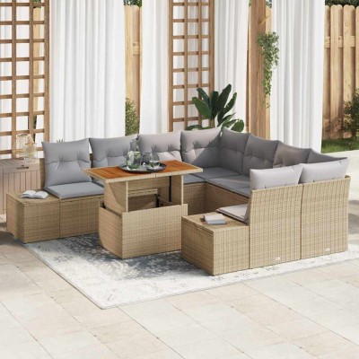 Garden dining set with...