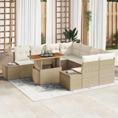 Garden dining set with...