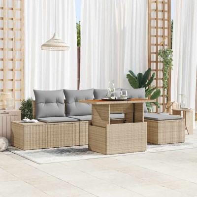 Garden dining set with...