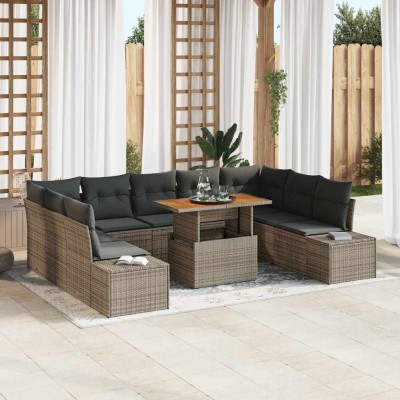 Garden dining set with...