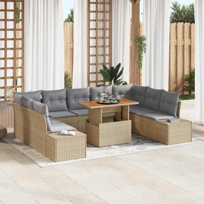 Garden dining set with...