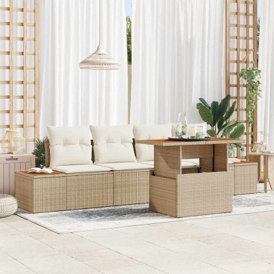 Garden dining set with...