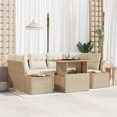 Garden dining set with...