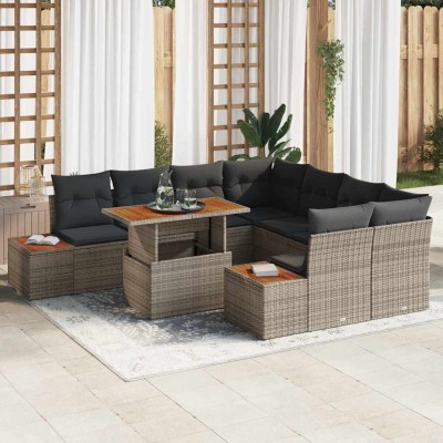 Garden dining set with...