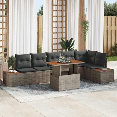 Garden dining set with...